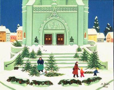 Vendita di Alberi di Natale, 1988 da Magdolna Ban
